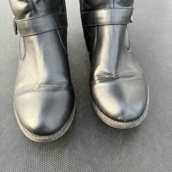 Wanted Women's Black Size 9 Boots With Zipper Lace Up Buckle Accents LadyLuck - Picture 2 of 11